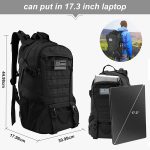 Jueachy Tactical Backpack for Men Hiking Day Pack Molle Military Rucksack Waterproof 30L EDC Bag with USA Flag Patch - Image 6